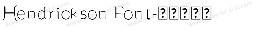 Hendrickson Font字体转换